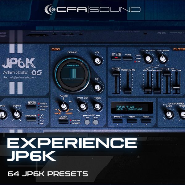 A collection of sounds for the JP6K synthesizer by Adam Szabo