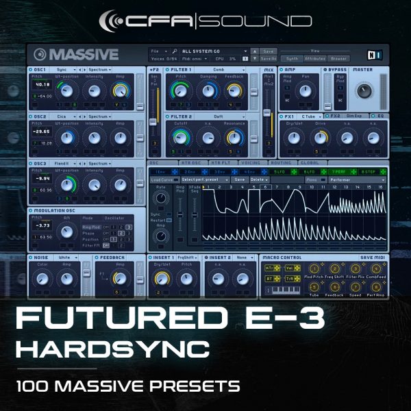 collection of edm and harddance sounds for native instruments massive synthesizer