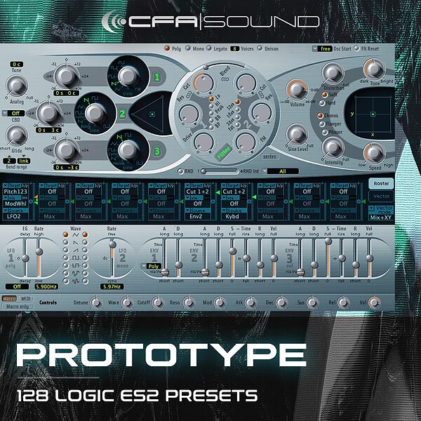 presets for Apple Logic Pro X synthesizer ES2