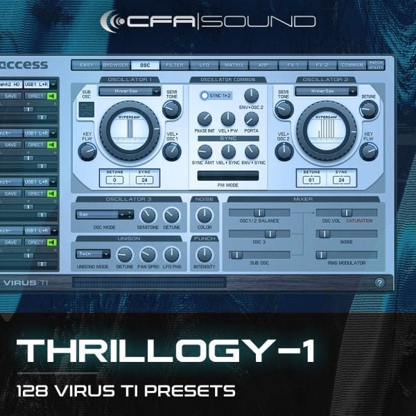 collection of virus ti presets for edm and trance music production