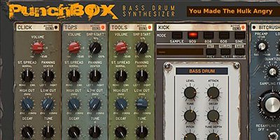 kick drum synthesizer plugin vst and audiounit