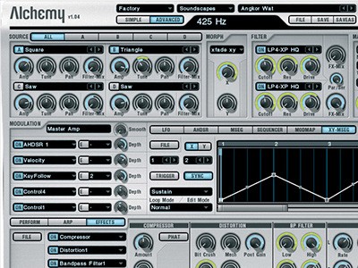 sound design for factory content and expansions for the Alchemy synthesizer