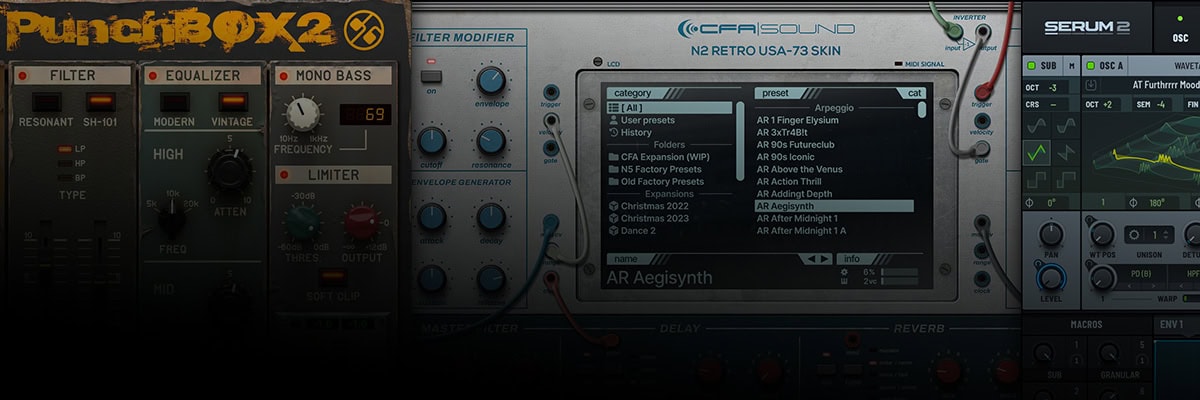 information about upcoming preset packs and plugins
