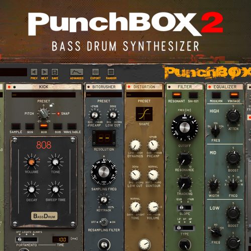 Bass Drum Synthesizer for House Techno, Trap and Hip Hop