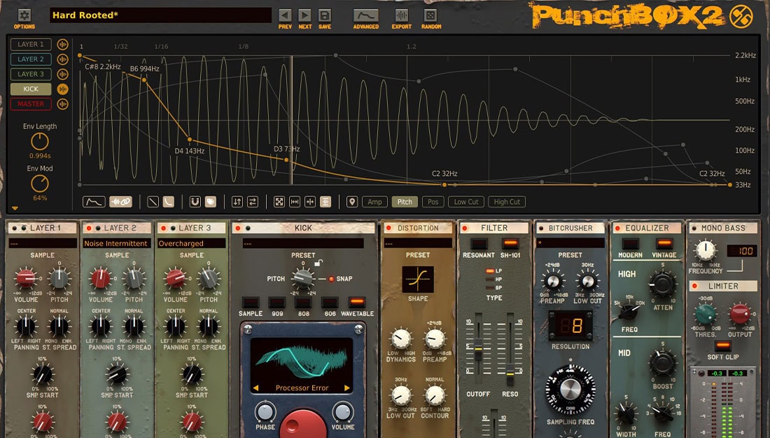 D16 PunchBox 2 - Bass Drum Synthesizer